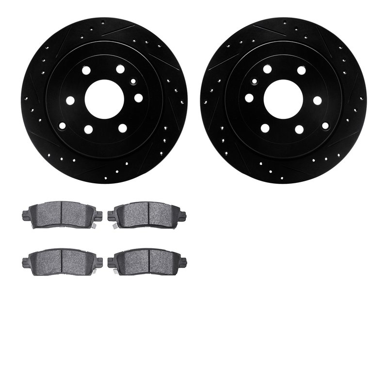 Dynamite Friction 8202-48084 Disc Brake Kit - Rear