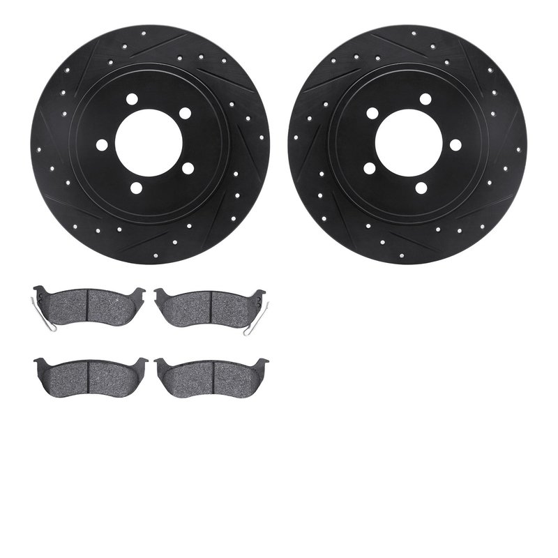 Dynamite Friction 8202-54007 Disc Brake Kit - Rear