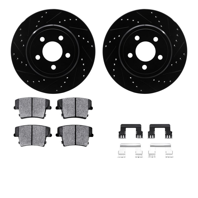 Dynamite Friction 8212-39037 Disc Brake Kit - Rear