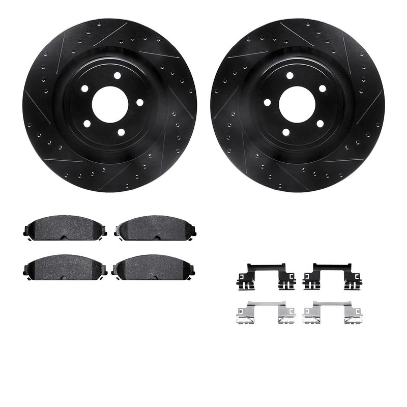 Dynamite Friction 8212-40075 Disc Brake Kit - Front