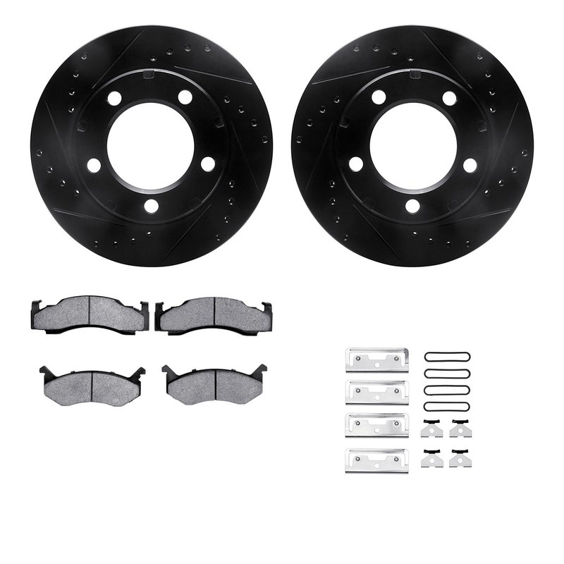 Dynamite Friction 8212-40121 Disc Brake Kit - Front