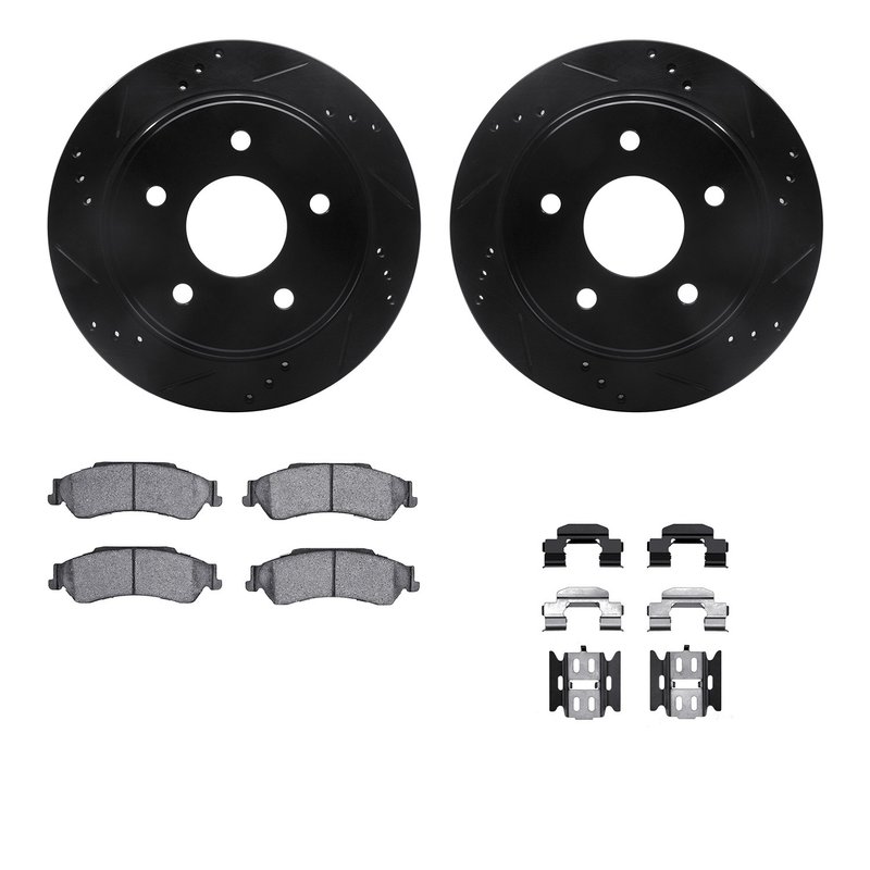Dynamic Friction 8212-48001 Disc Brake Kit - Rear