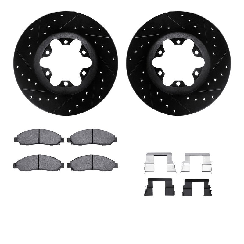 Dynamite Friction 8212-48025 Disc Brake Kit - Front