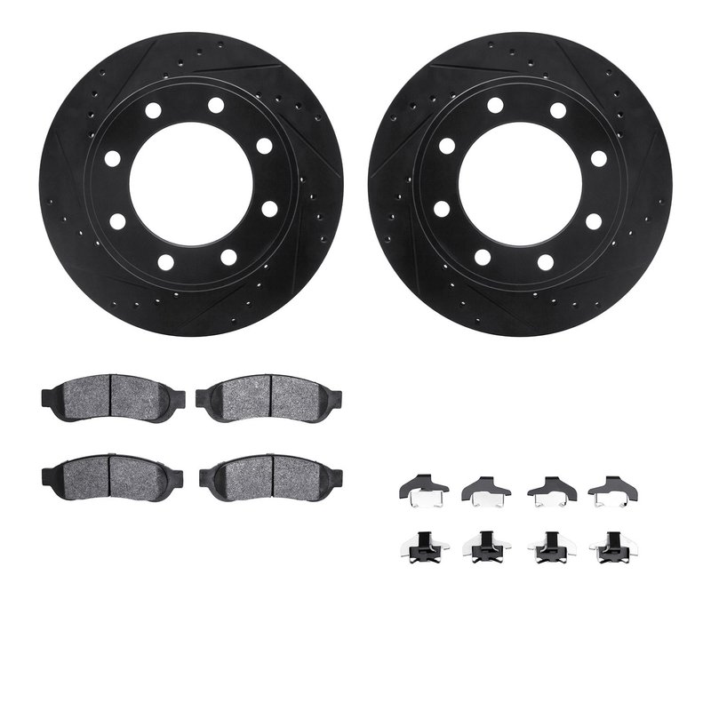 Dynamite Friction 8212-99202 Disc Brake Kit - Rear