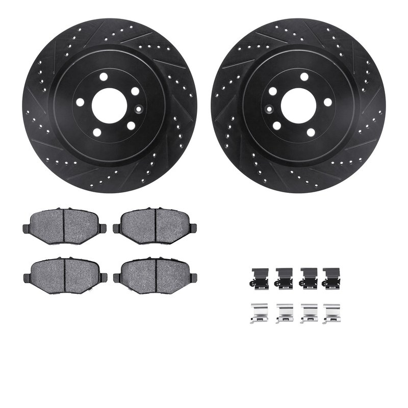 Dynamite Friction 8212-99233 Disc Brake Kit - Rear