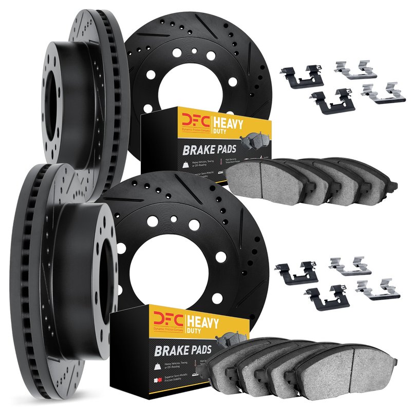 Dynamite Friction 8214-48176 Disc Brake Kit - Front and Rear