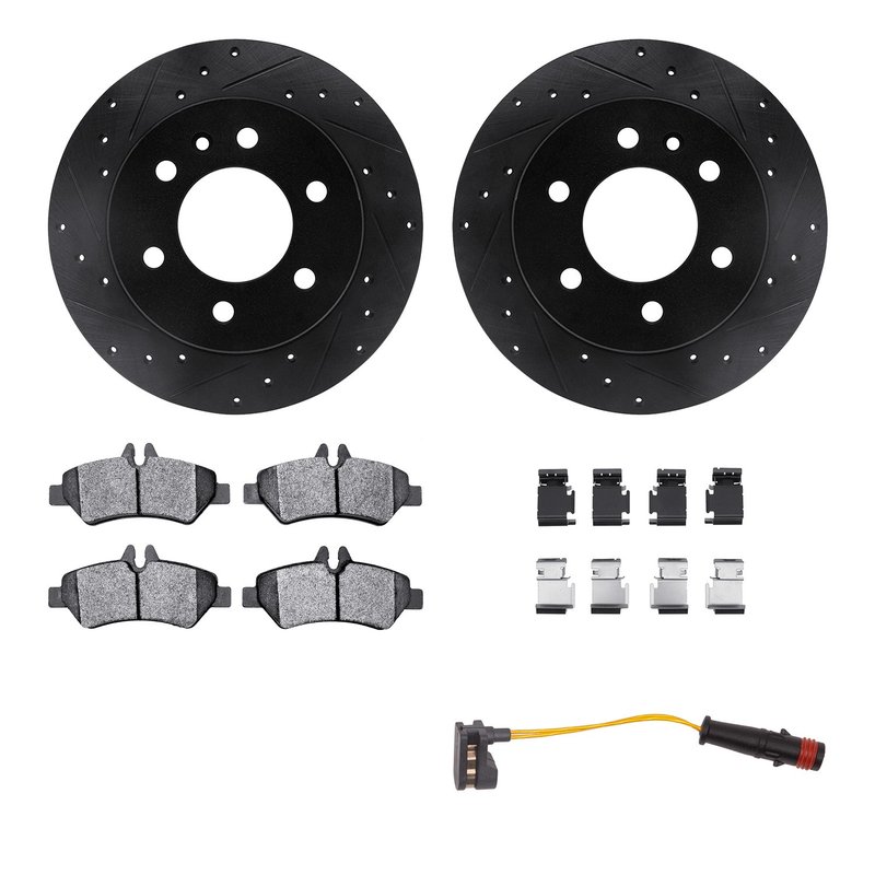 Dynamic Friction 8222-40014 Disc Brake Kit - Rear