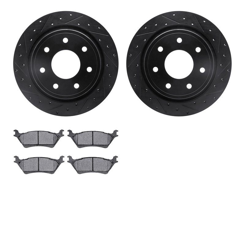 Dynamic Friction 8302-54207 Disc Brake Kit - Rear
