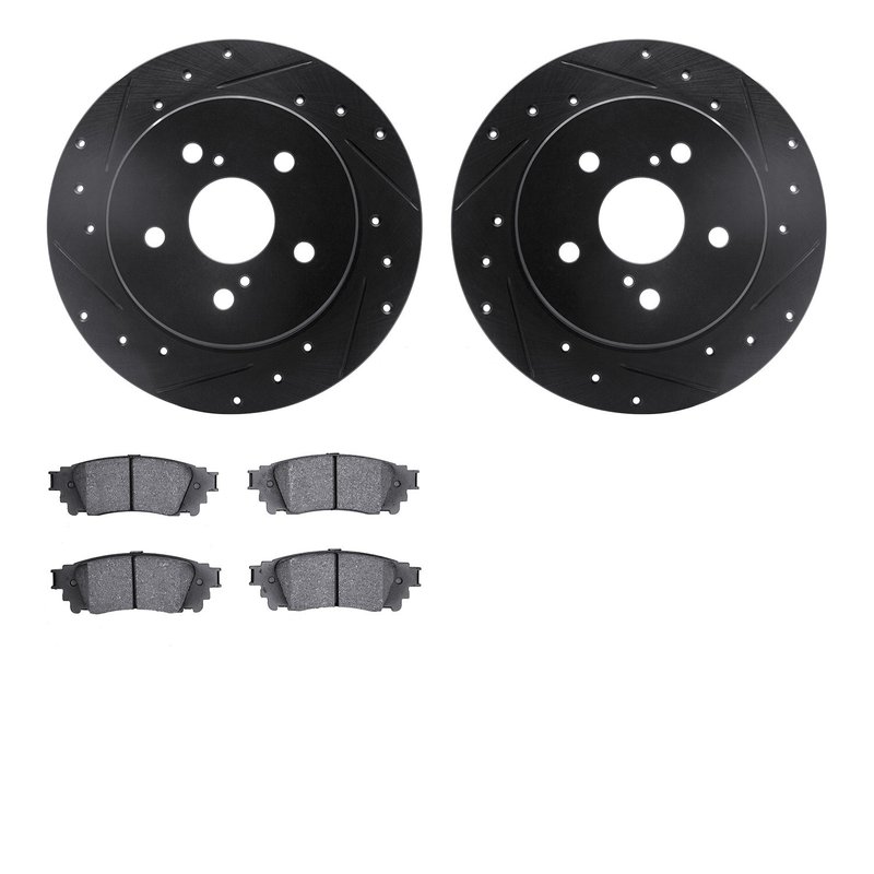Dynamite Friction 8302-75034 Disc Brake Kit - Rear