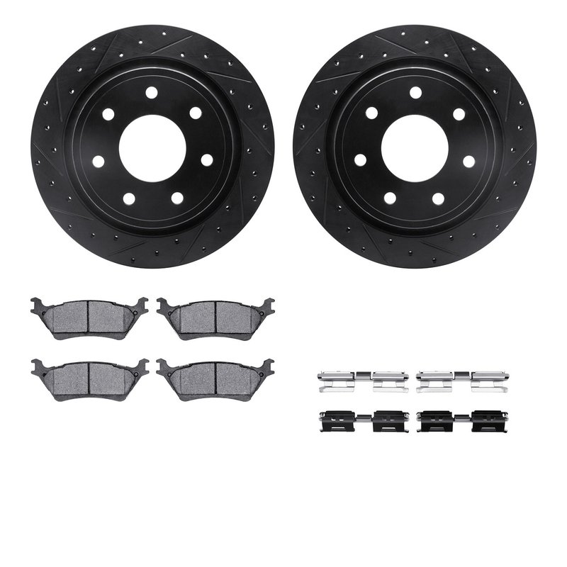 Dynamic Friction 8312-54207 Disc Brake Kit - Rear