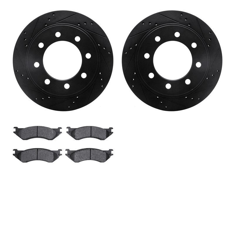 Dynamite Friction 8402-40018 Disc Brake Kit - Rear