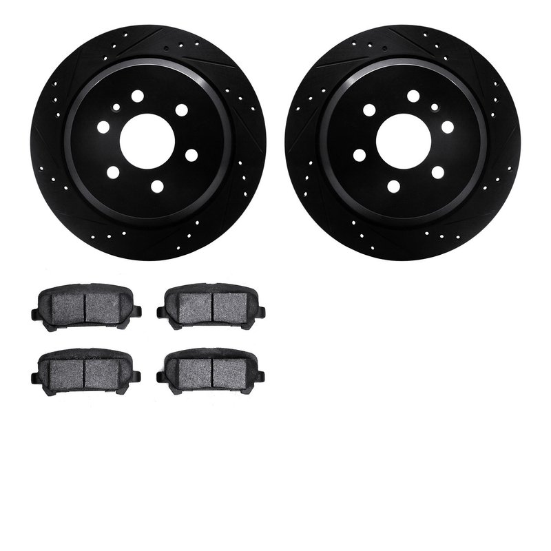 Dynamite Friction 8402-48046 Disc Brake Kit - Rear
