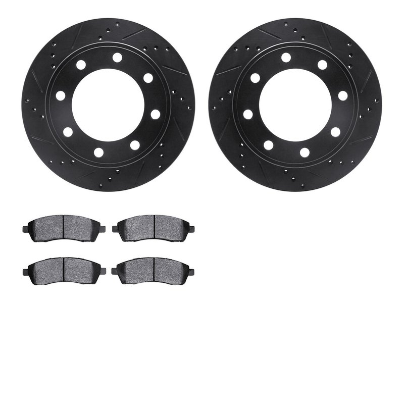 Dynamite Friction 8402-54048 Disc Brake Kit - Rear