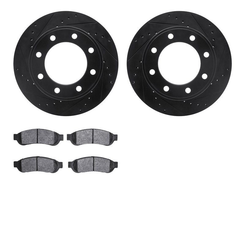 Dynamite Friction 8402-54082 Disc Brake Kit - Rear