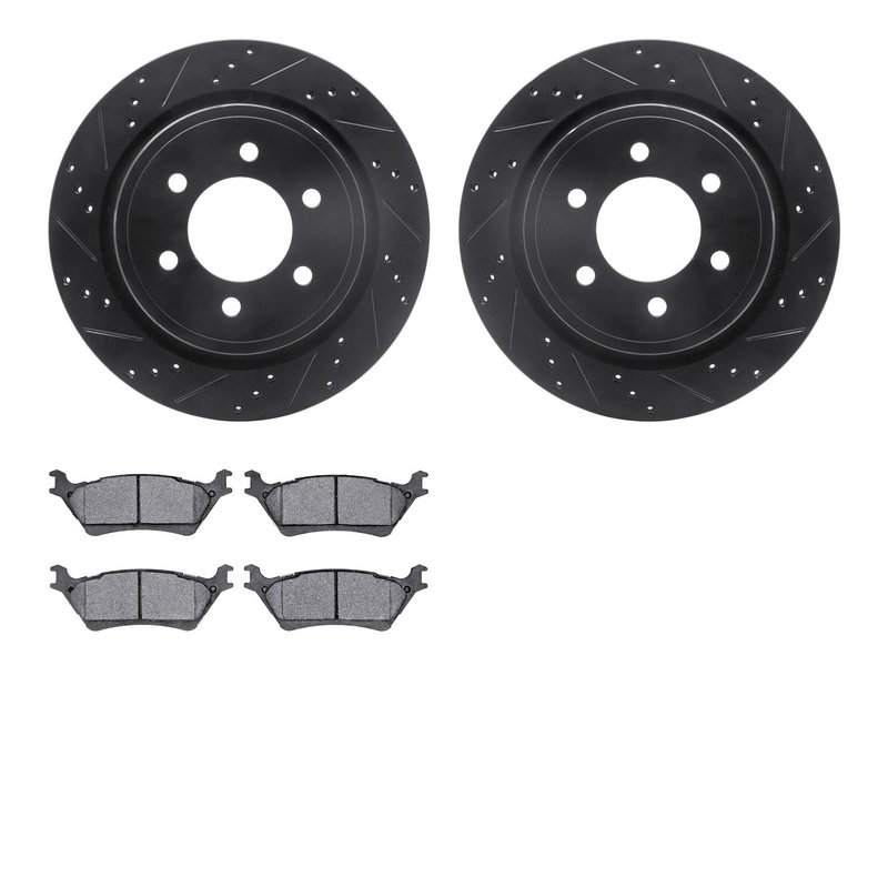Dynamite Friction 8402-54096 Disc Brake Kit - Rear