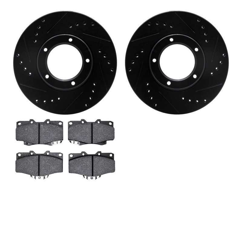 Dynamite Friction 8402-76008 Disc Brake Kit - Front