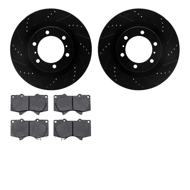 Dynamite Friction 8402-76023 Disc Brake Kit - Front