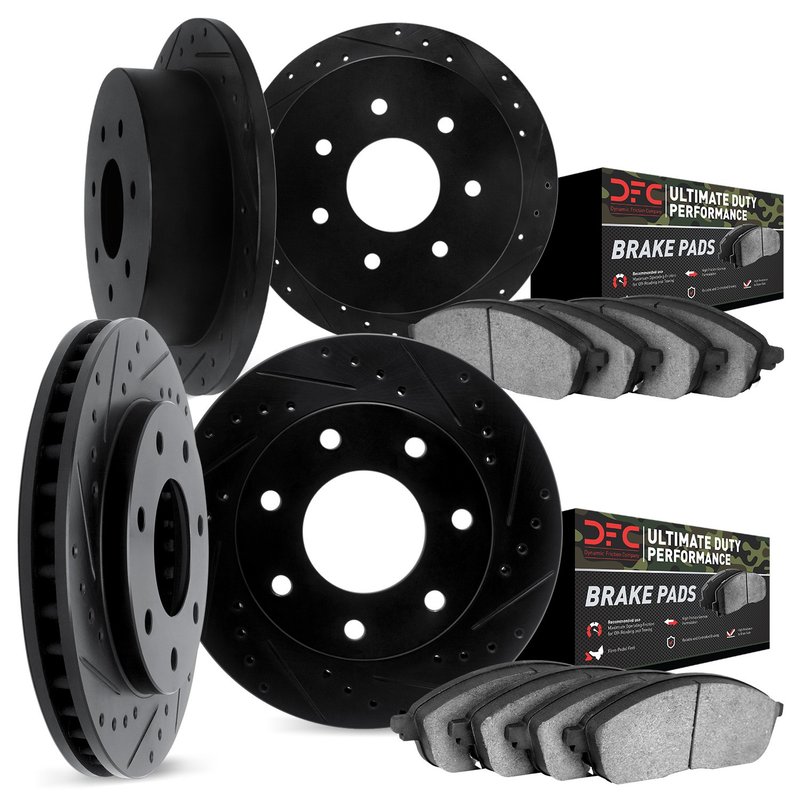 Dynamic Friction 8404-54007 Disc Brake Kit - Front and Rear