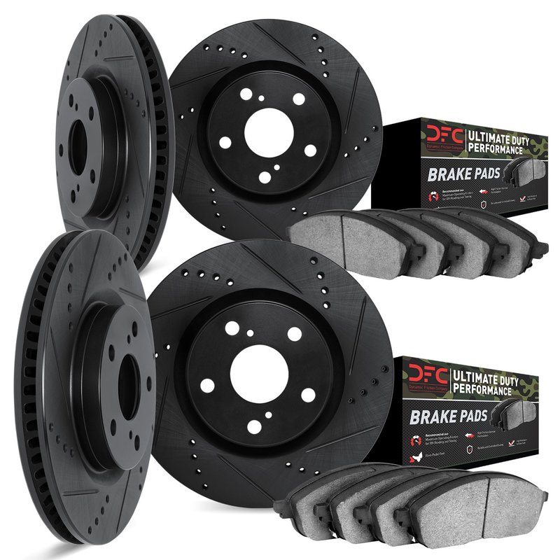 Dynamite Friction 8404-76007 Disc Brake Kit - Front and Rear