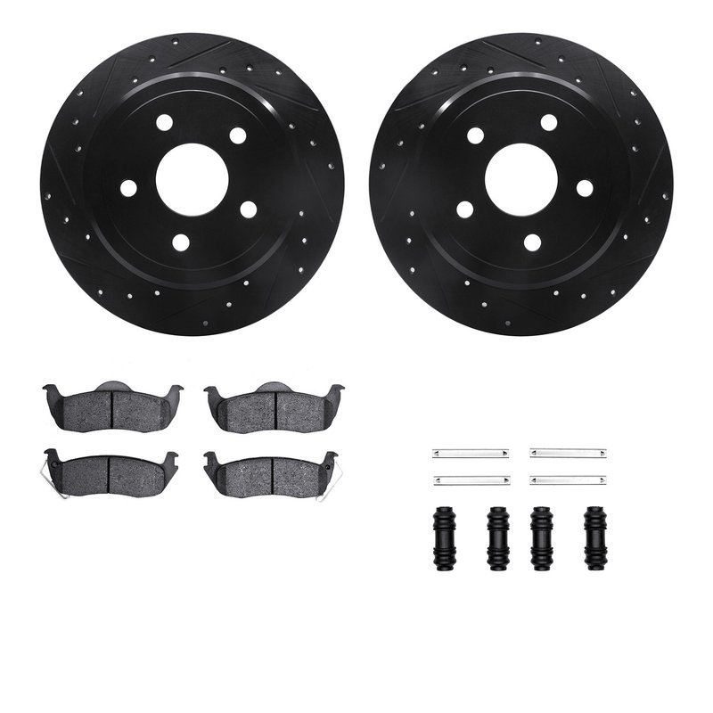 Dynamite Friction 8412-42002 Disc Brake Kit - Rear