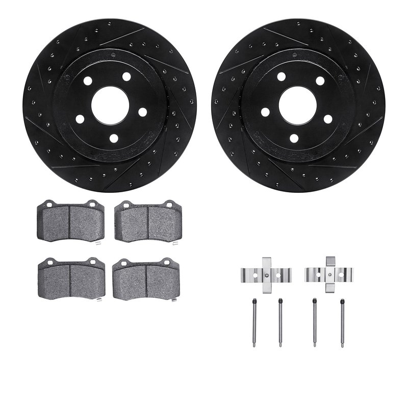 Dynamite Friction 8412-42004 Disc Brake Kit - Rear