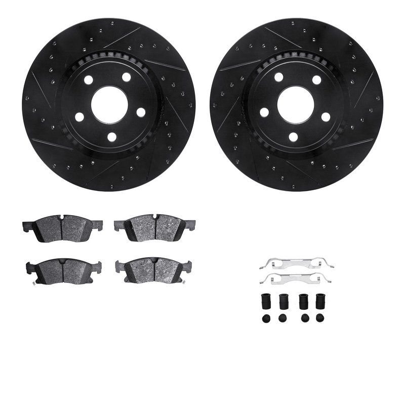 Dynamite Friction 8412-42008 Disc Brake Kit - Front