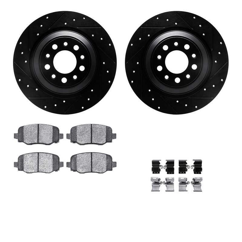 Dynamite Friction 8412-42012 Disc Brake Kit - Rear