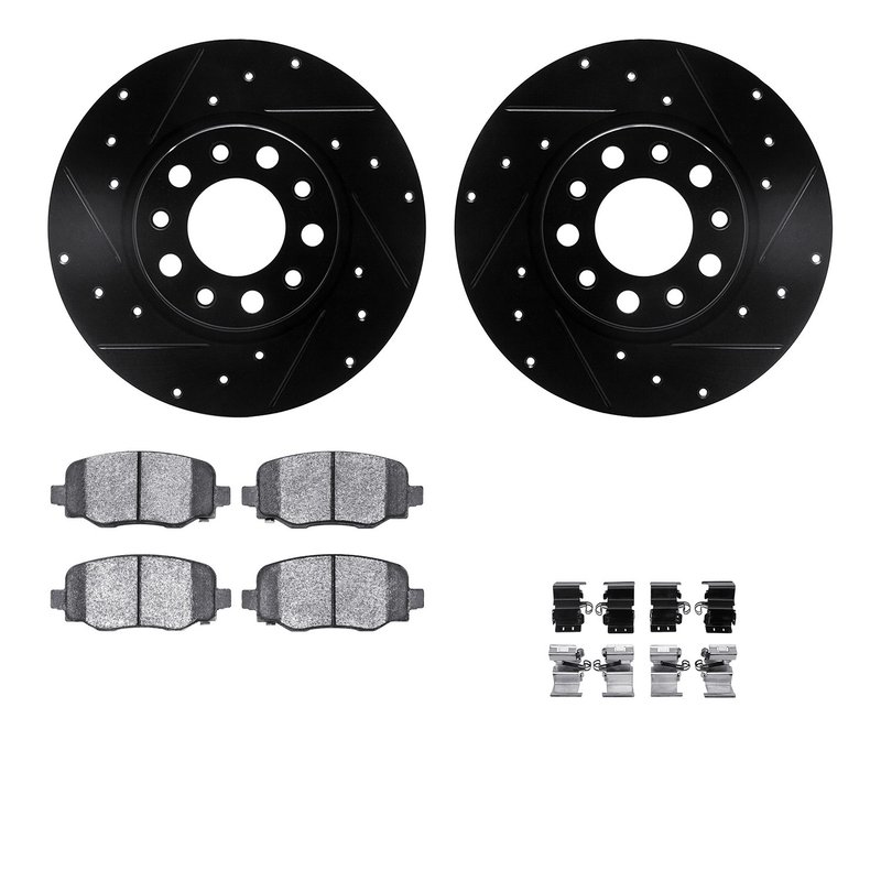 Dynamite Friction 8412-42014 Disc Brake Kit - Rear