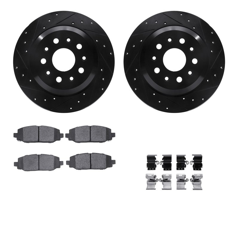 Dynamite Friction 8412-42047 Disc Brake Kit - Rear