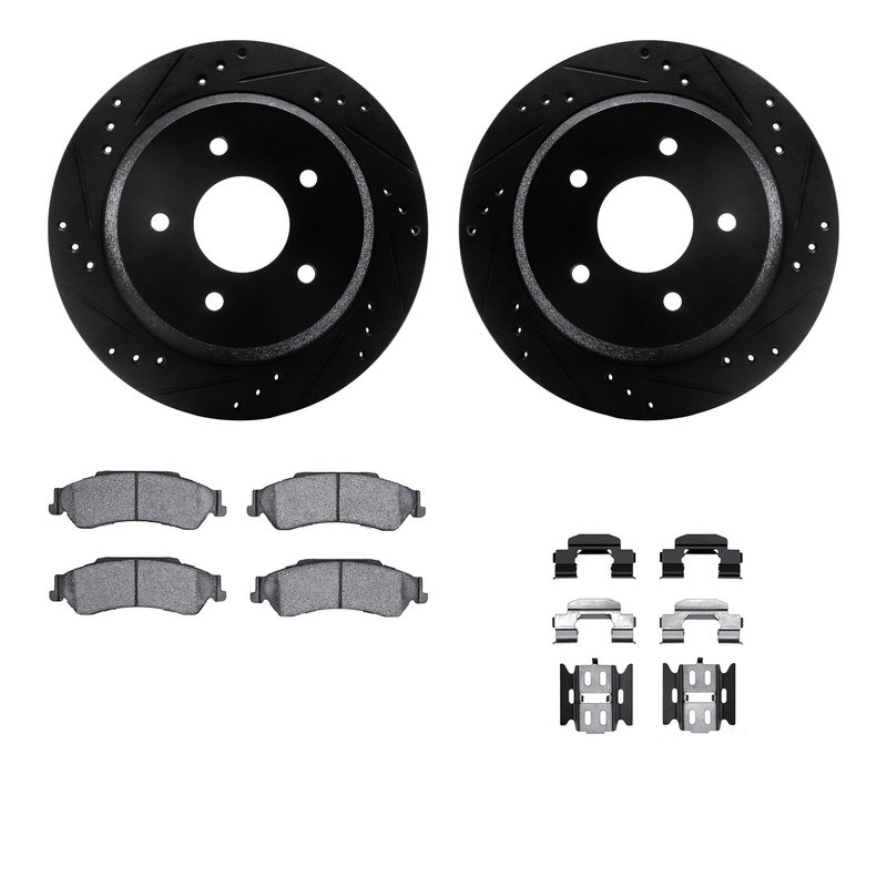 Dynamic Friction 8412-48021 Disc Brake Kit - Rear