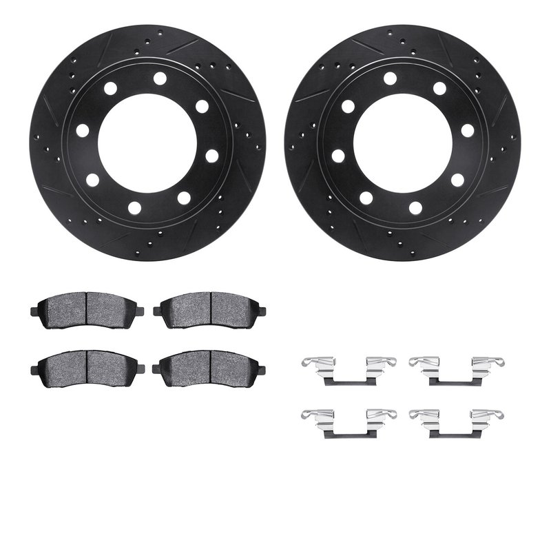 Dynamite Friction 8412-54048 Disc Brake Kit - Rear