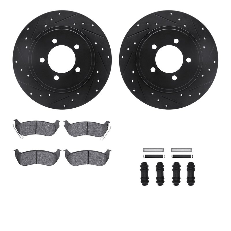 Dynamite Friction 8412-54066 Disc Brake Kit - Rear
