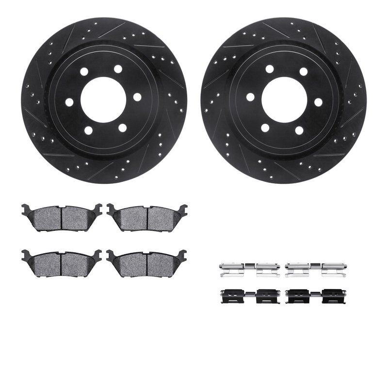 Dynamite Friction 8412-54103 Disc Brake Kit - Rear