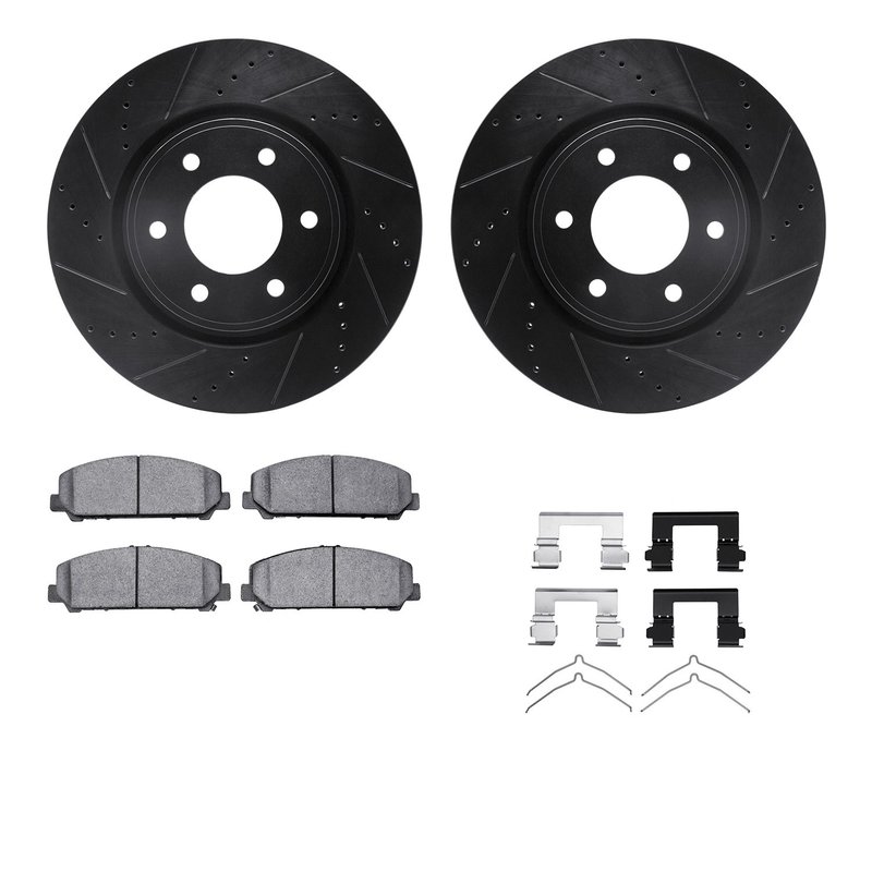 Dynamite Friction 8412-68001 Disc Brake Kit - Front