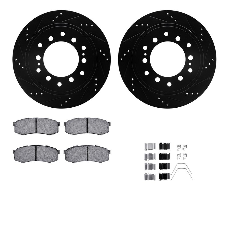 Dynamite Friction 8412-76023 Disc Brake Kit - Rear