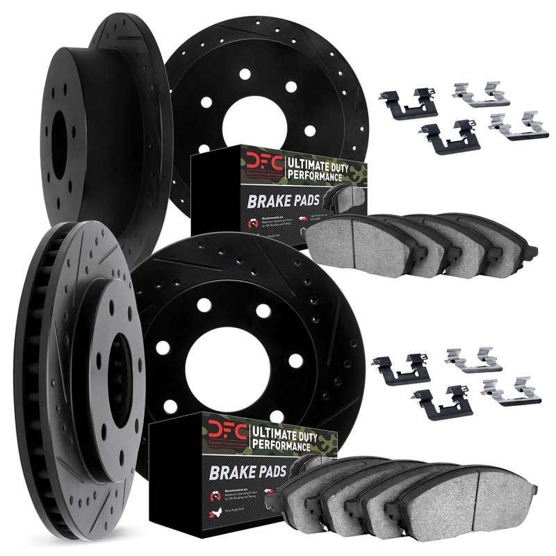 Dynamic Friction 8414-54007 Disc Brake Kit - Front and Rear