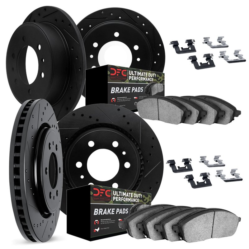 Dynamite Friction 8414-67001 Disc Brake Kit - Front and Rear