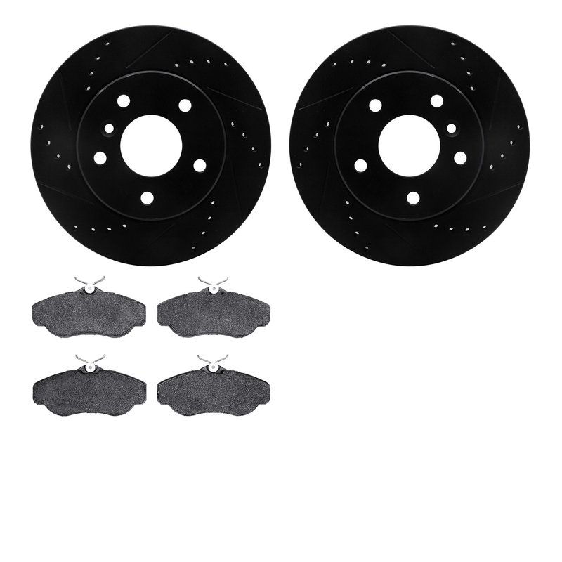 Dynamite Friction 8502-11009 Disc Brake Kit - Front