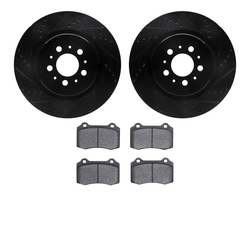 Dynamite Friction 8502-27033 Disc Brake Kit - Rear