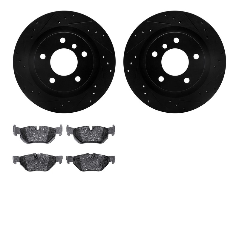 Dynamite Friction 8502-31078 Disc Brake Kit - Rear
