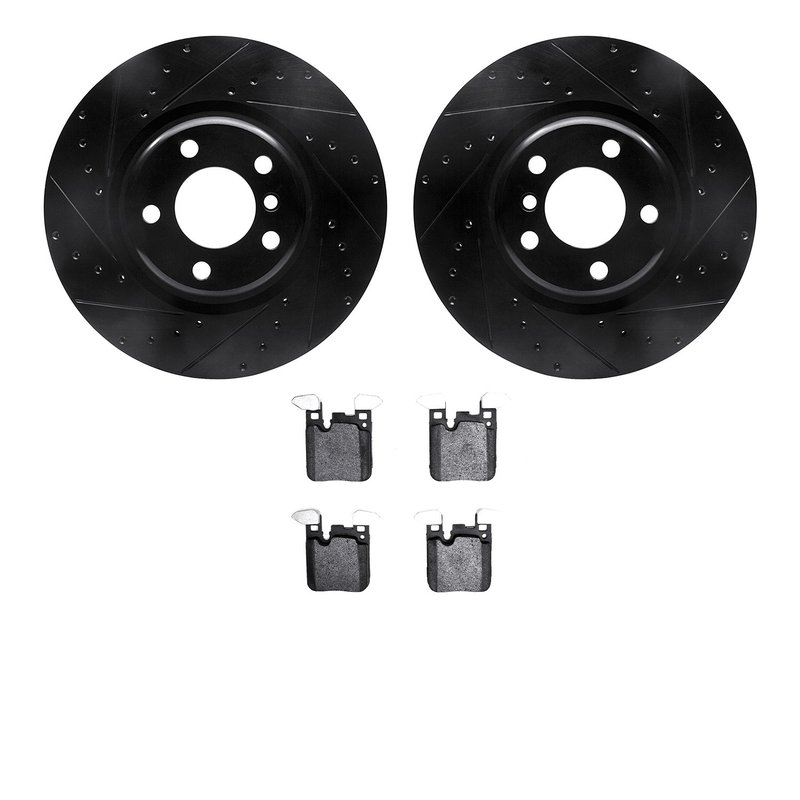 Dynamite Friction 8502-31587 Disc Brake Kit - Rear