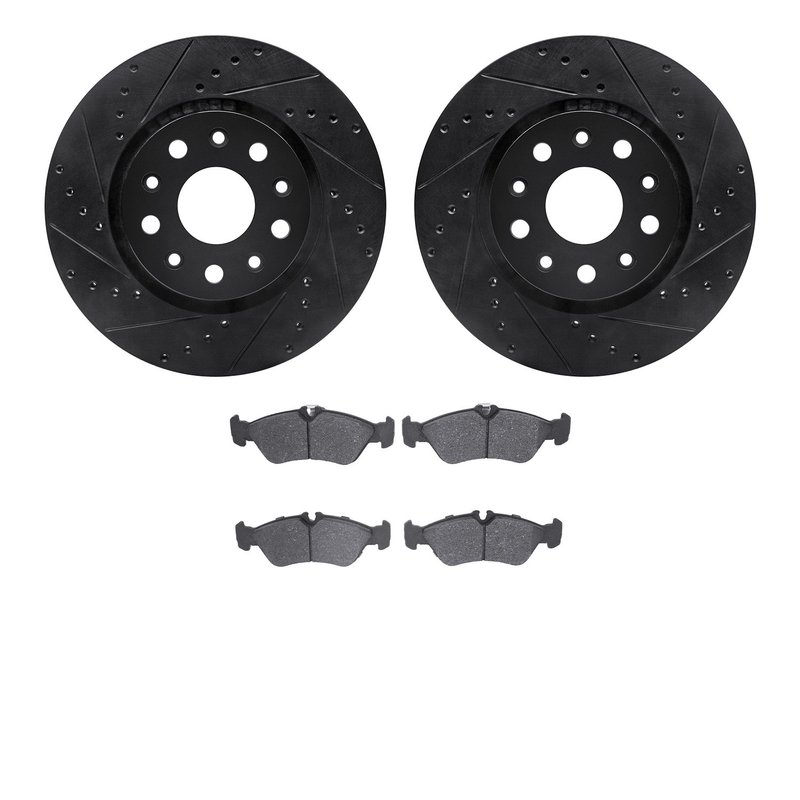 Dynamite Friction 8502-40019 Disc Brake Kit - Rear
