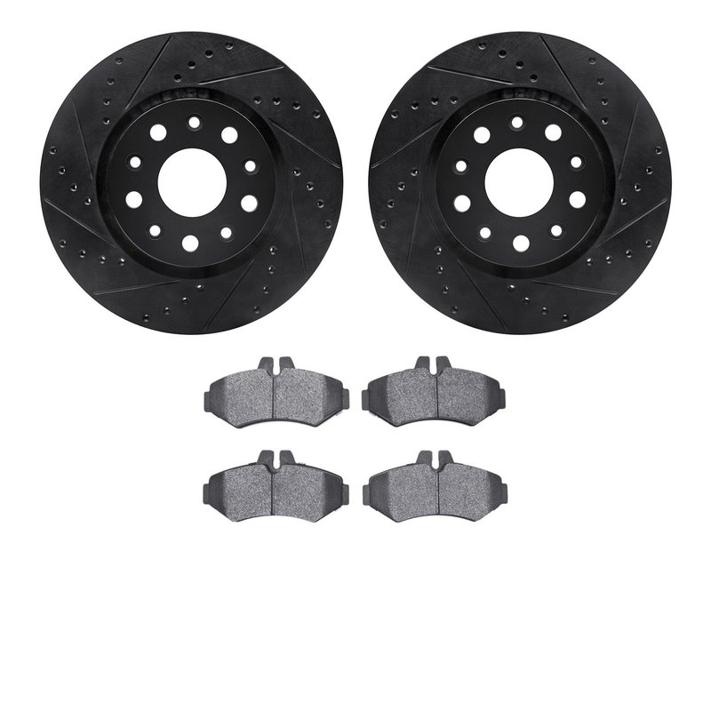 Dynamite Friction 8502-40238 Disc Brake Kit - Rear