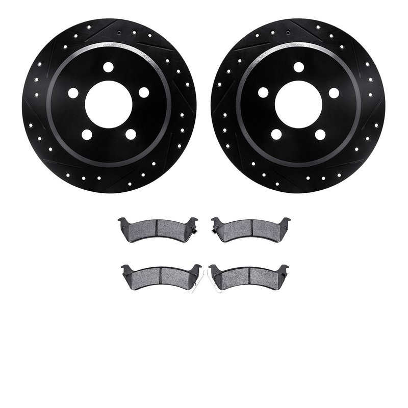 Dynamite Friction 8502-42007 Disc Brake Kit - Rear