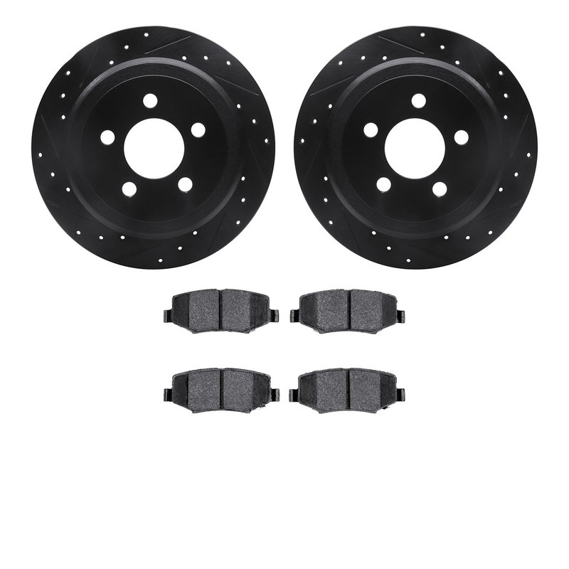 Dynamite Friction 8502-42034 Disc Brake Kit - Rear