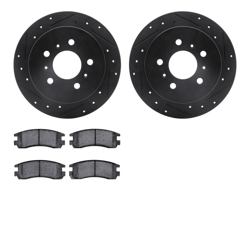 Dynamite Friction 8502-45002 Disc Brake Kit - Rear