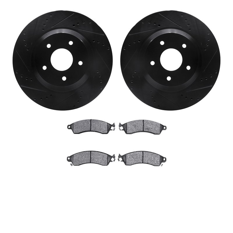 Dynamite Friction 8502-47010 Disc Brake Kit - Front