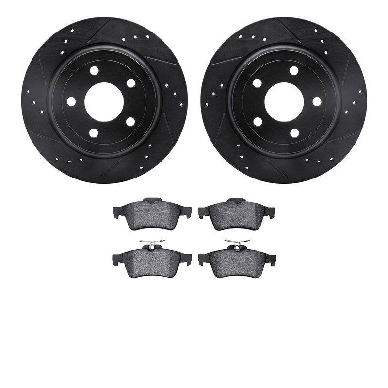 Dynamite Friction 8502-47019 Disc Brake Kit - Rear