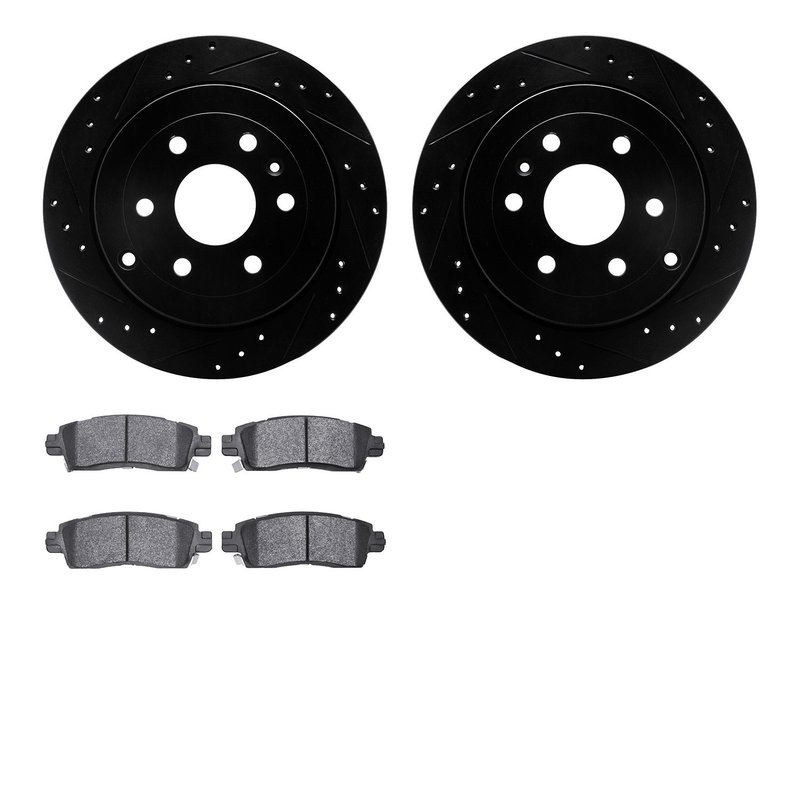 Dynamite Friction 8502-48049 Disc Brake Kit - Rear