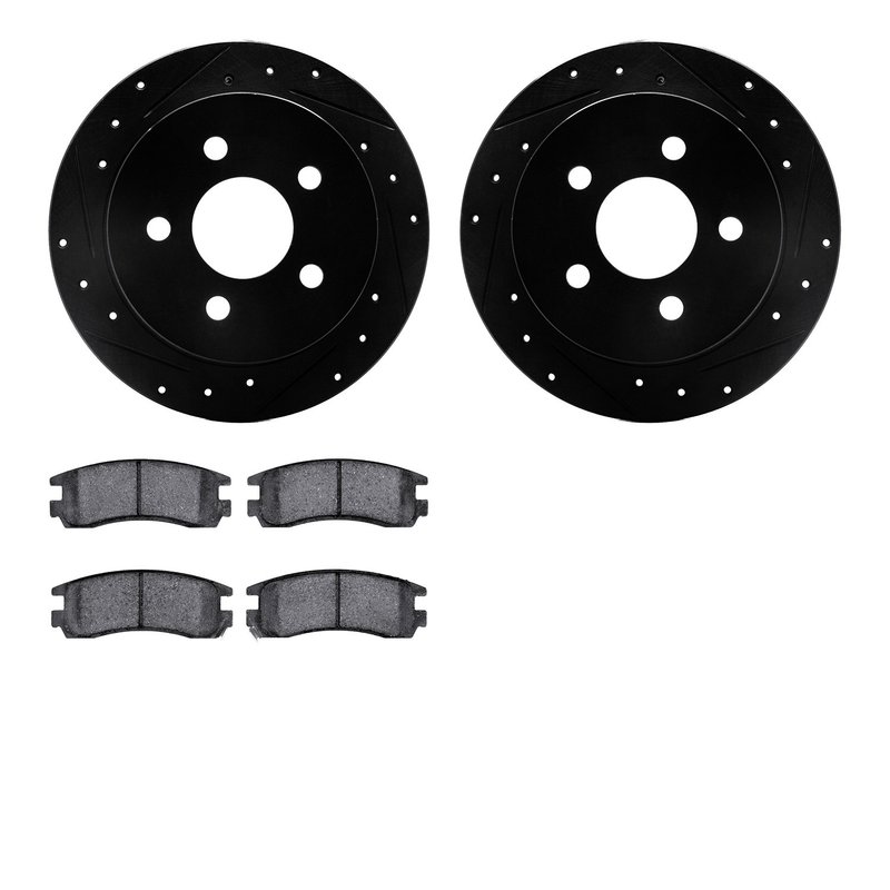 Dynamite Friction 8502-52002 Disc Brake Kit - Rear
